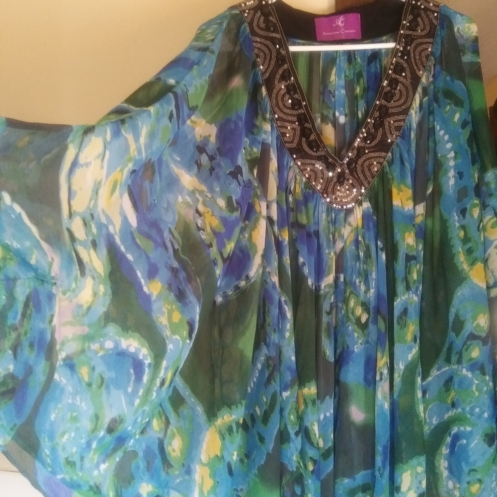 Beaded caftan by Aanchal Chanda